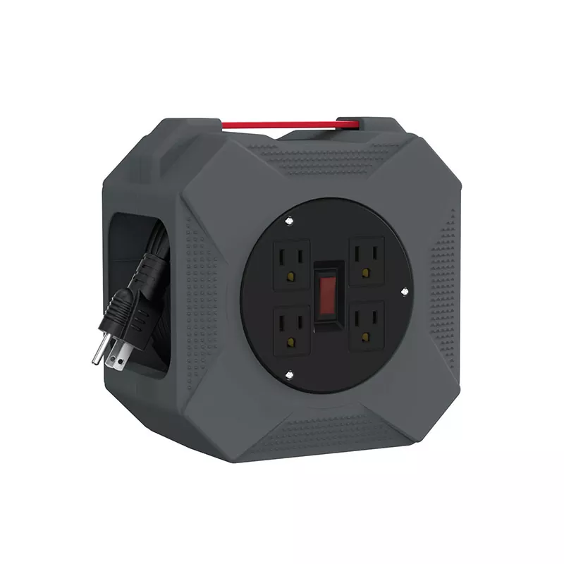 4 アウトレット プラスチック コード リール 45 フィート 4 アウトレット プラスチック コード リール 45 フィート