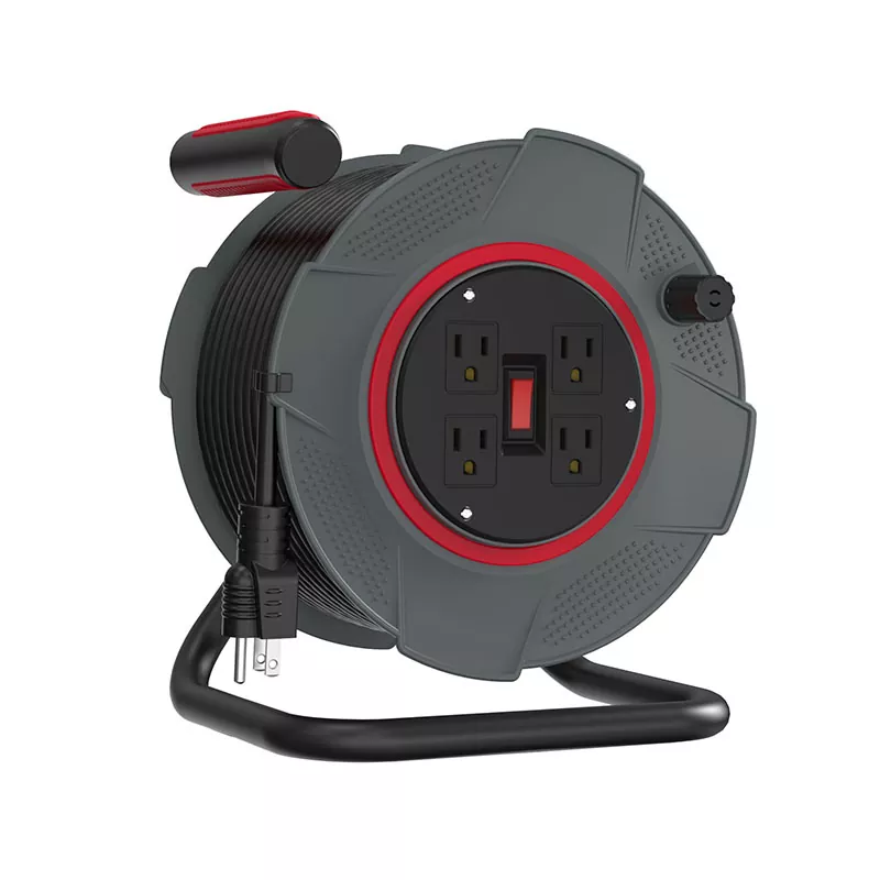 4 アウトレット プラスチック コード リール 80 フィート 4 アウトレット プラスチック コード リール 80 フィート