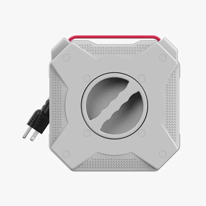 過負荷保護付き4アウトレットプラスチックコードリール